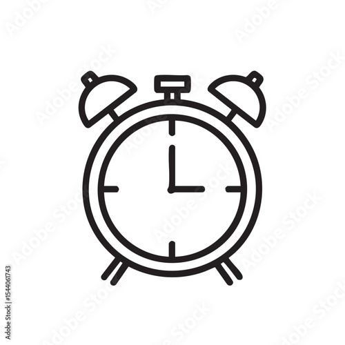 Alarm clock concept for time management and productivity