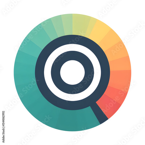 flat vector illustration of a loading spinner icon for mobile app UI, minimal design, no gradients no shadows, bold outlines, white background