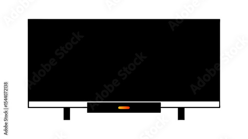Black flat screen television tv display technology for home entertainment system