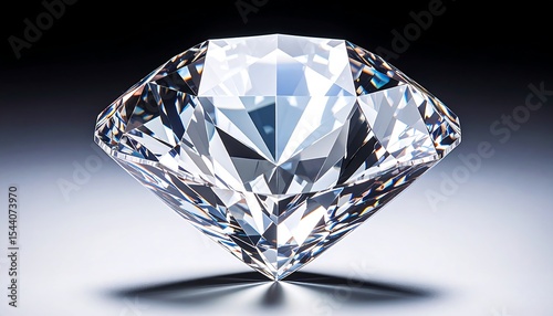 Sparkling Diamond with Closeup View.