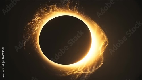 Energetic Aura of Light and Darkness: Captivating Abstract Formation Visualization