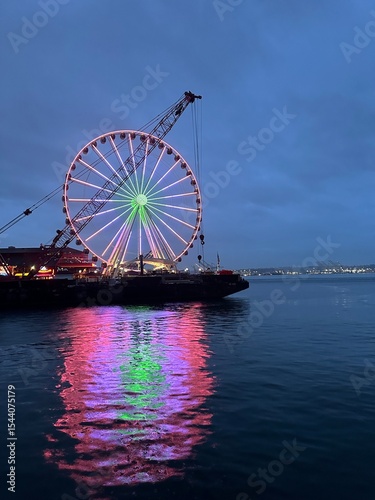 ferris wheel at night