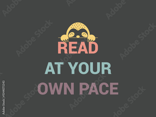 Read at your own pace funny book lover t shirt for slow readers