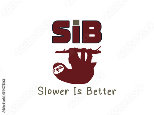 Slower is better sib chill and lazy sloth vibes tee