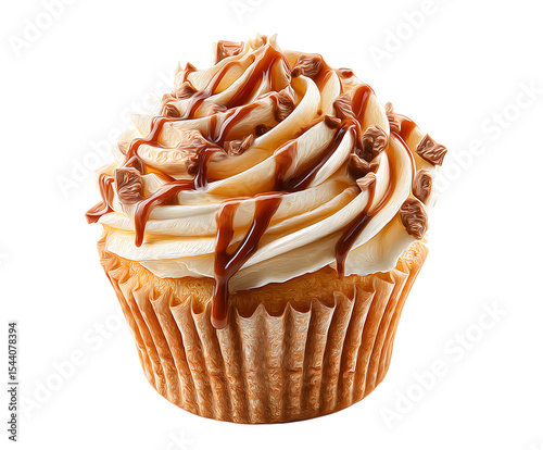 Elegant cupcake presentation with soft white backdrop