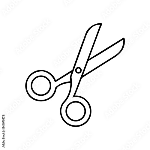 Cuticle scissors icon for beauty and cosmetology