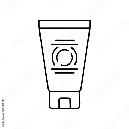 Cosmetic tube icon representing beauty and skincare products