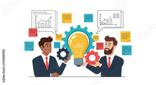 Collaborative Brainstorming Teamwork and Innovation for Business Success