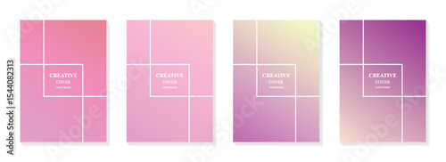 Gradient template with simple design for cover, poster and background