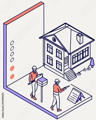 Modern Elegant Generate A Cutting Edge Isometric Bill Template Th Design Illustration