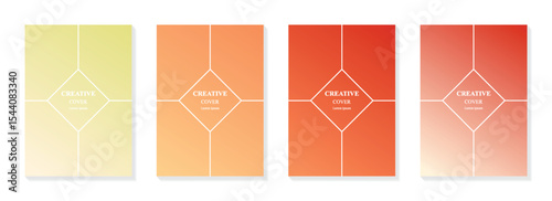 Gradient template with simple design for cover, poster and background