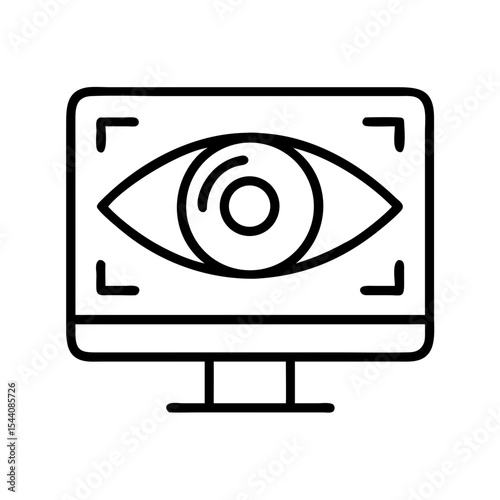 Eye tracking technology on computer screen for security and biometric identification system concept design