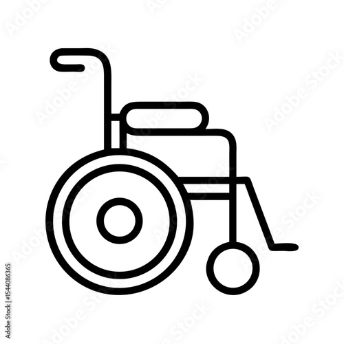 Find accessible mobility aid wheelchair icon for disability support and medical equipment needs online