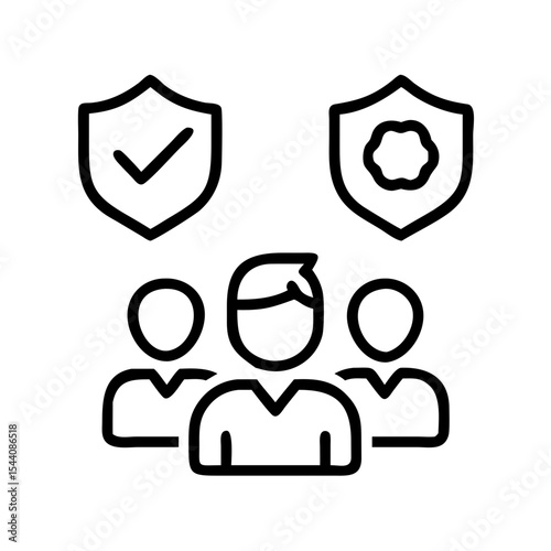 Team security protection and safety insurance policy for group members and organization assets plan