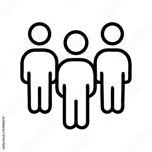 Group of people icon vector illustration showing teamwork community and social gathering concept design element
