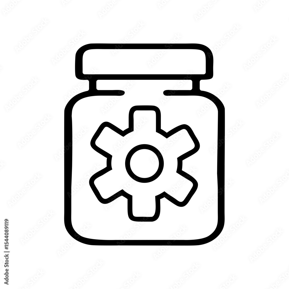Gear jar vector icon illustration for settings and configuration concept design element graphic 95 Gear jar vector icon illustration for settings and configuration concept design element graphic 95
