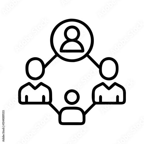Teamwork collaboration network connection concept for business and social media management strategy