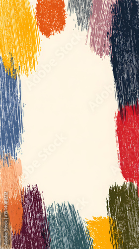 Abstract Brush Stroke Gift Certificate Template