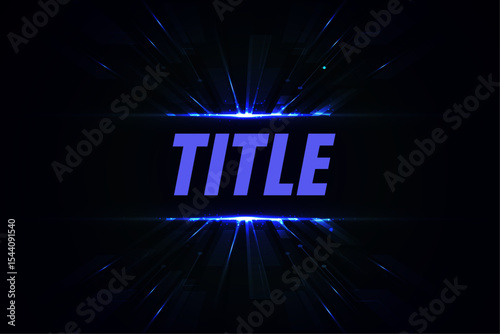 Dynamic Blue Light Burst Background Glowing Energy and Radiance Design