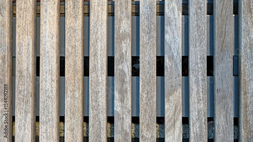 Old natural wooden fence background