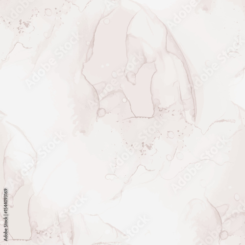 White Marble Watercolor. Beige Gradient Background. Light Alcohol Ink Repeat Wall. White Water Color Background. Beige Pale Stone. Light Marble Pattern. Pale White Splash. Modern Seamless Template