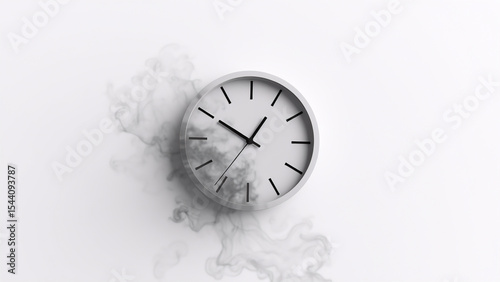 Clock Dissolving into Smoke
