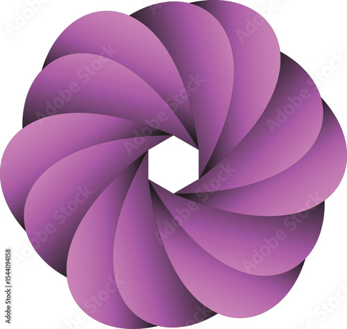 Abstract purple swirling circular background
