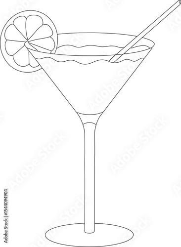 Vector cocktail illustration