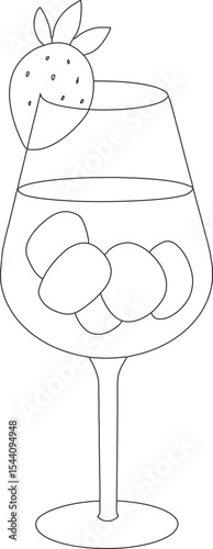 Vector cocktail illustration