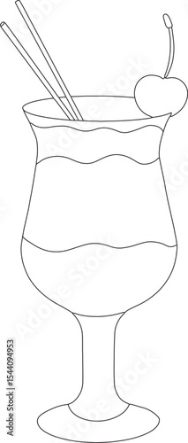 Vector cocktail illustration
