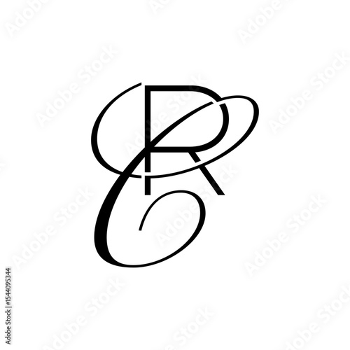 initial letter r with c script logo