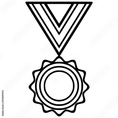 Emblem designed for award recognition and achievements in vector style