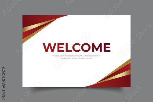 welcome greeting card template design