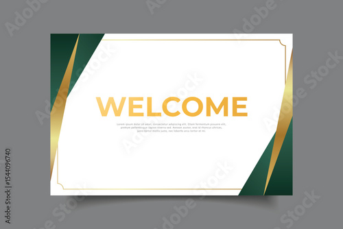 welcome greeting card template design