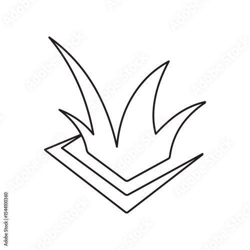 grass line icon