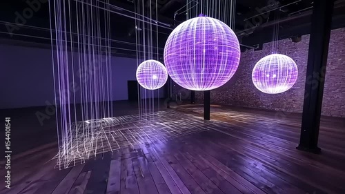Ambient Orb Illumination in an Open Venue Space with Industrial Aesthetics