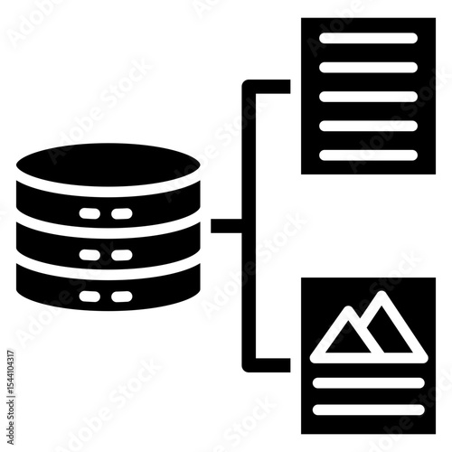 Output glyph icon, use for machine learning, education, technology industry, UI, UX kit, app and web development, digital or print.