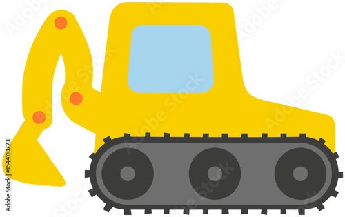digger construction vehicle illustration
