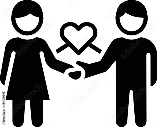 Minimal icon or concept showing friends bonding, featuring multiple human figures together to represent friendship, connection, and shared moments.

