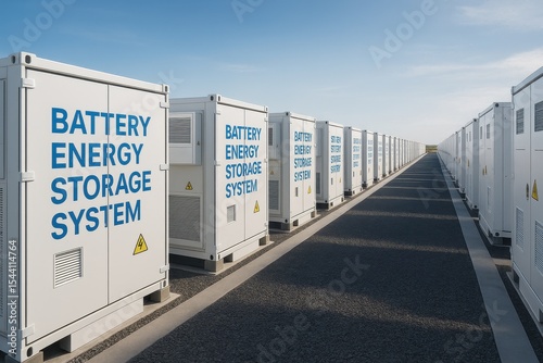 Large-scale battery energy storage facility demonstrating renewable energy infrastructure