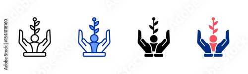 Nurturing icon sheet multiple style collection