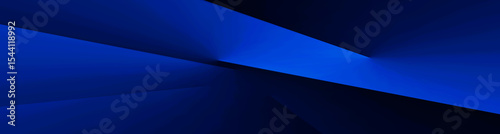 Modern black dark blue white abstract background. Minimal. Color gradient. Geometric shape. Lines stripe triangle angle 3d shadow. Design. Futuristic. Metal metallic effect. Light shine. Wide banner.