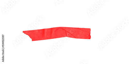 Vibrant red gaffer tape securing a creative project a bold statement of intent isolated on transparent background