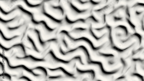 Abstract black and white wavy pattern creating a mesmerizing visual effect