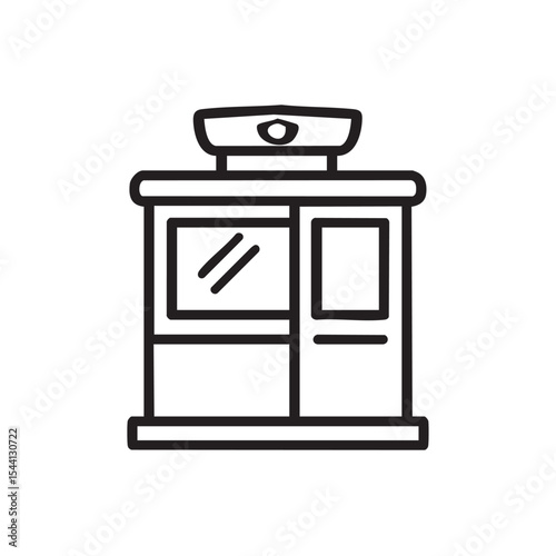 Police kiosk design for urban security and public safety