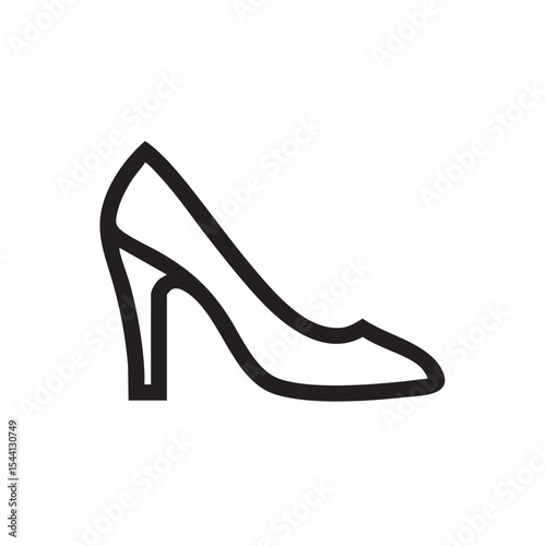 Elegant high heel shoe design for fashion and branding