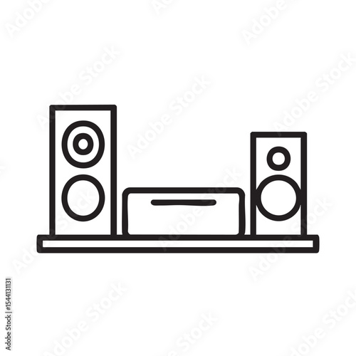 Modern sound system for home entertainment setup