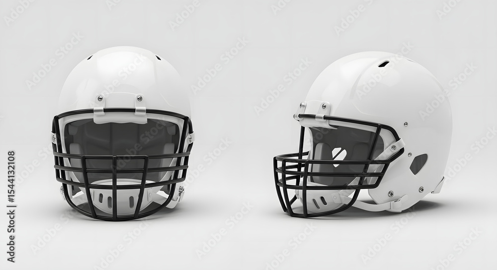 Fototapeta premium Premium Professional Football Helmets