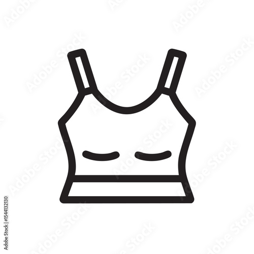 Simple design of a fitness tank top for activewear enthusiasts