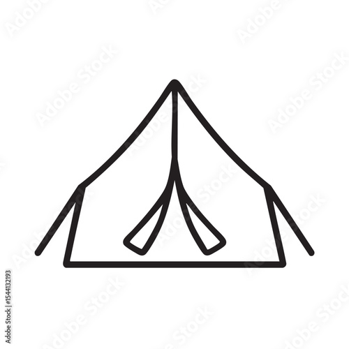 Camping tent setup for outdoor adventures in nature
